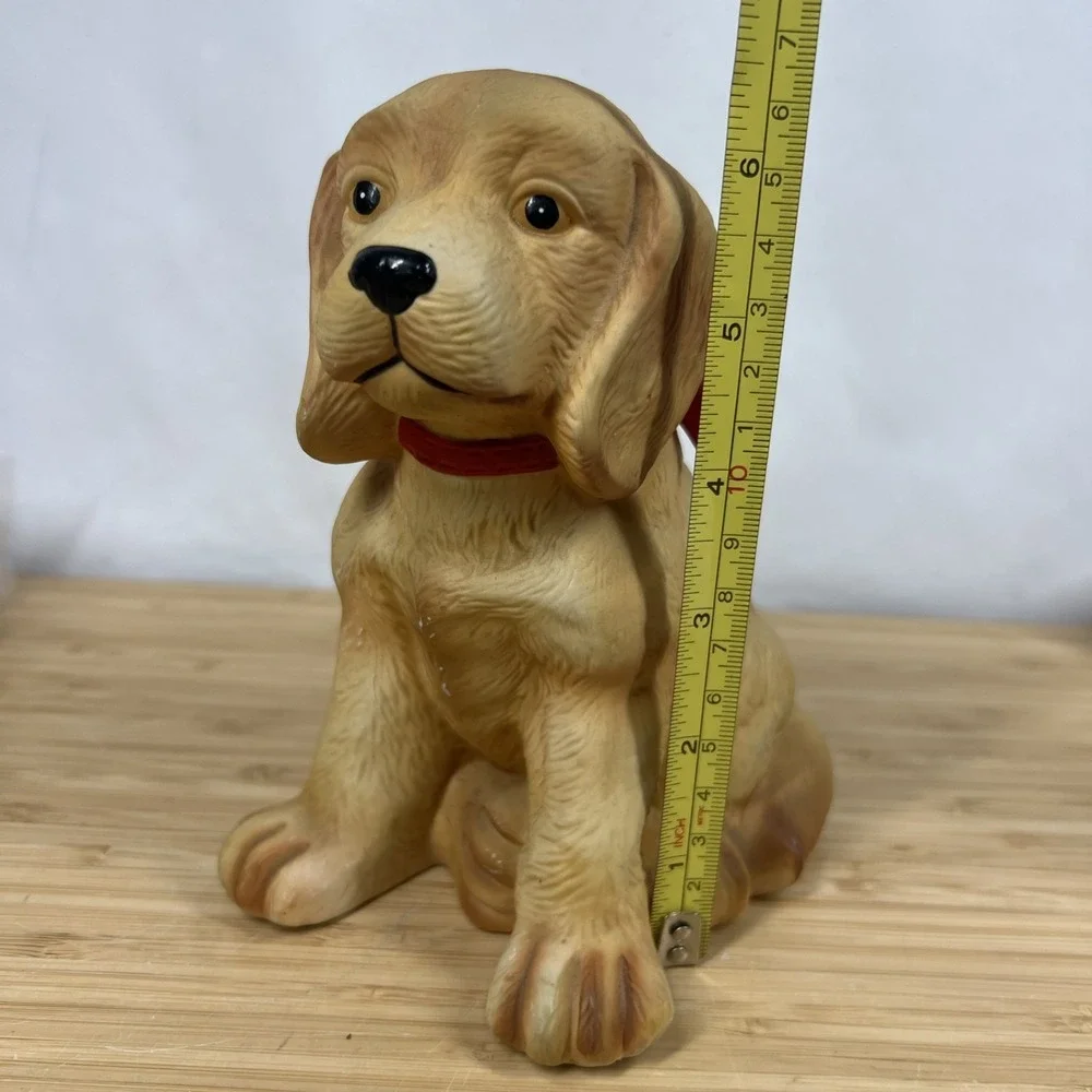 VTG Golden Lab Puppy Music Box By The San Francisco Music Box Company Tested